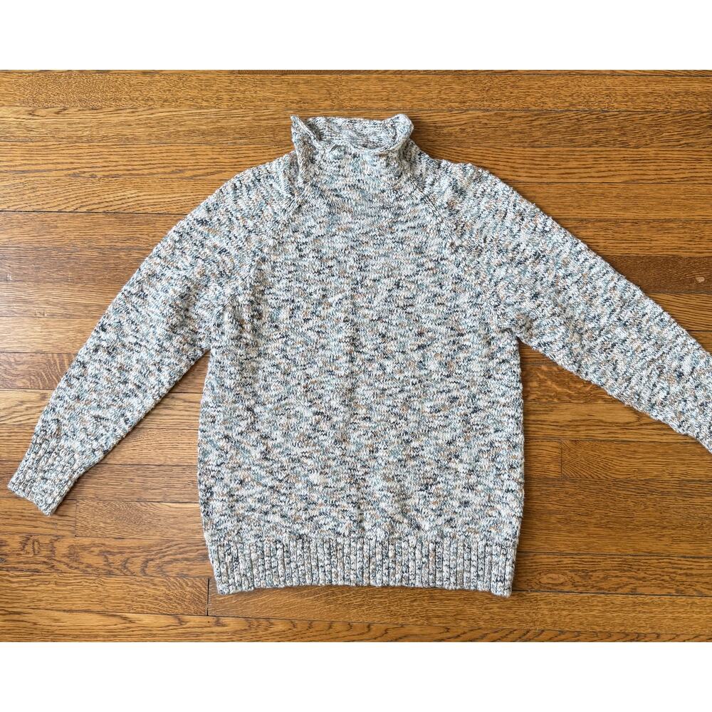 LL Bean Women's 100% Cotton Knit Crewneck Sweater Med Petite